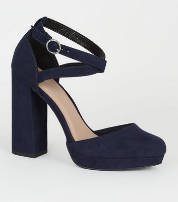 Navy sales flatform shoes