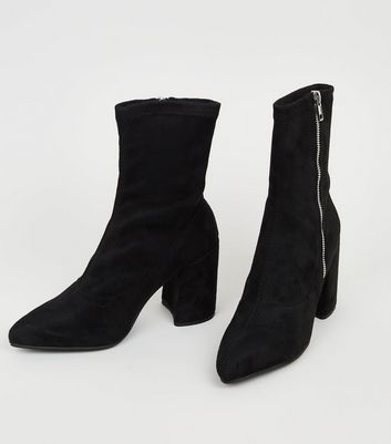 black sock boots new look
