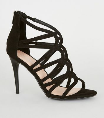 Black Suedette Strappy Stiletto Heels New Look shop for Black Suedette Strappy Stiletto Heels New Look at Shopo