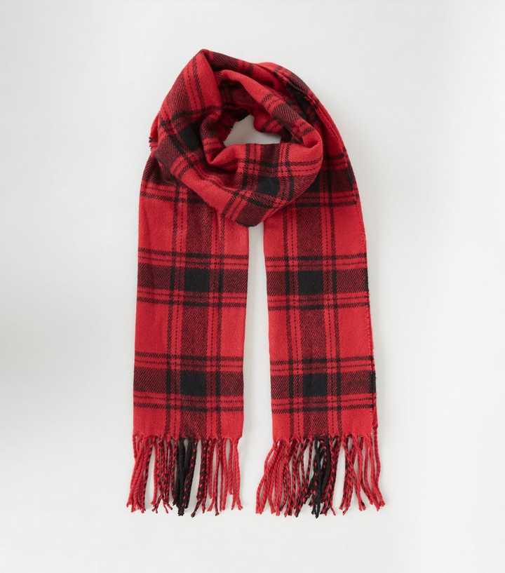 Red Check Scarf