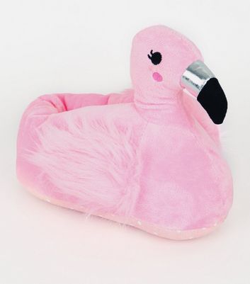girls flamingo slippers