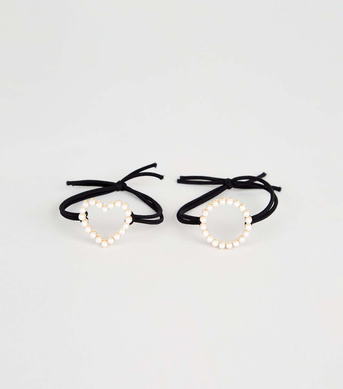 2 Pack Black Faux Pearl Hairbands
