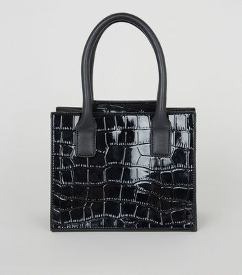 croc mini tote bag