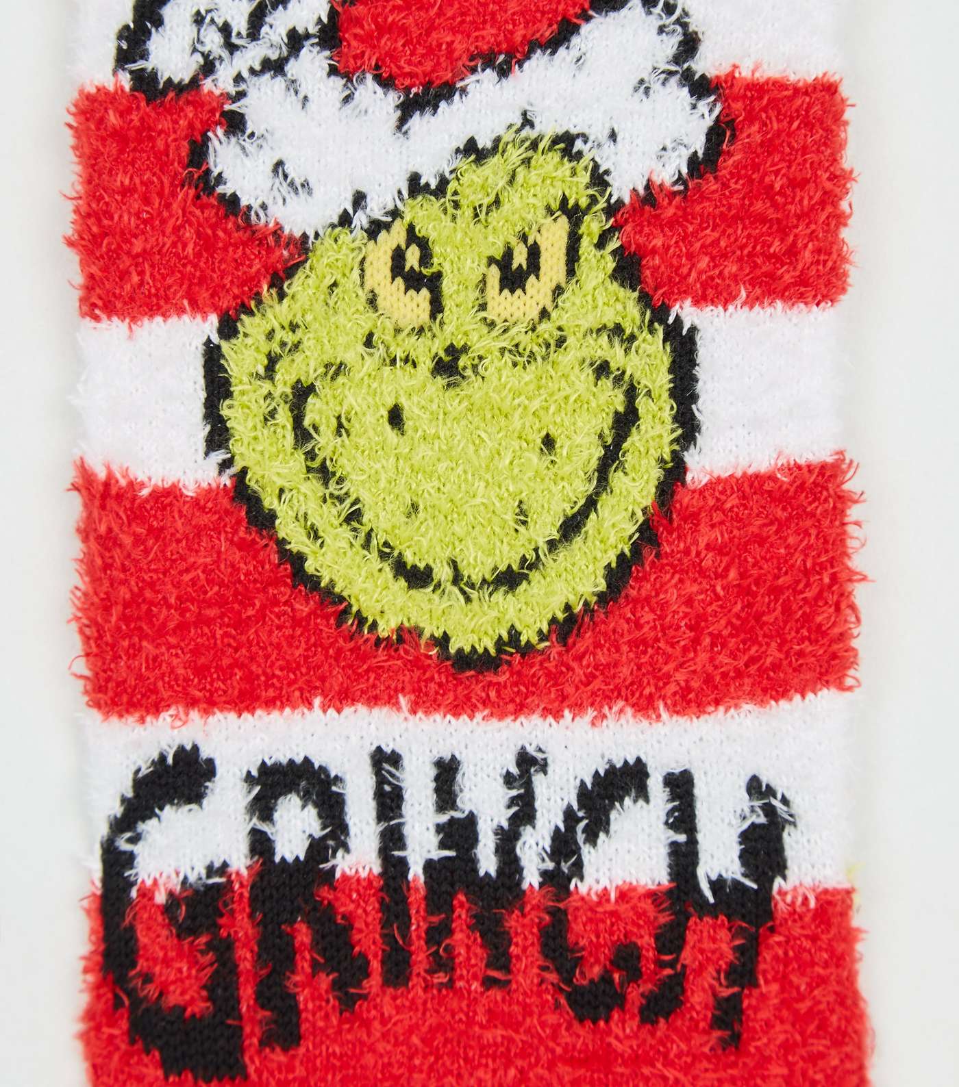 Red Stripe The Grinch Christmas Socks Image 3