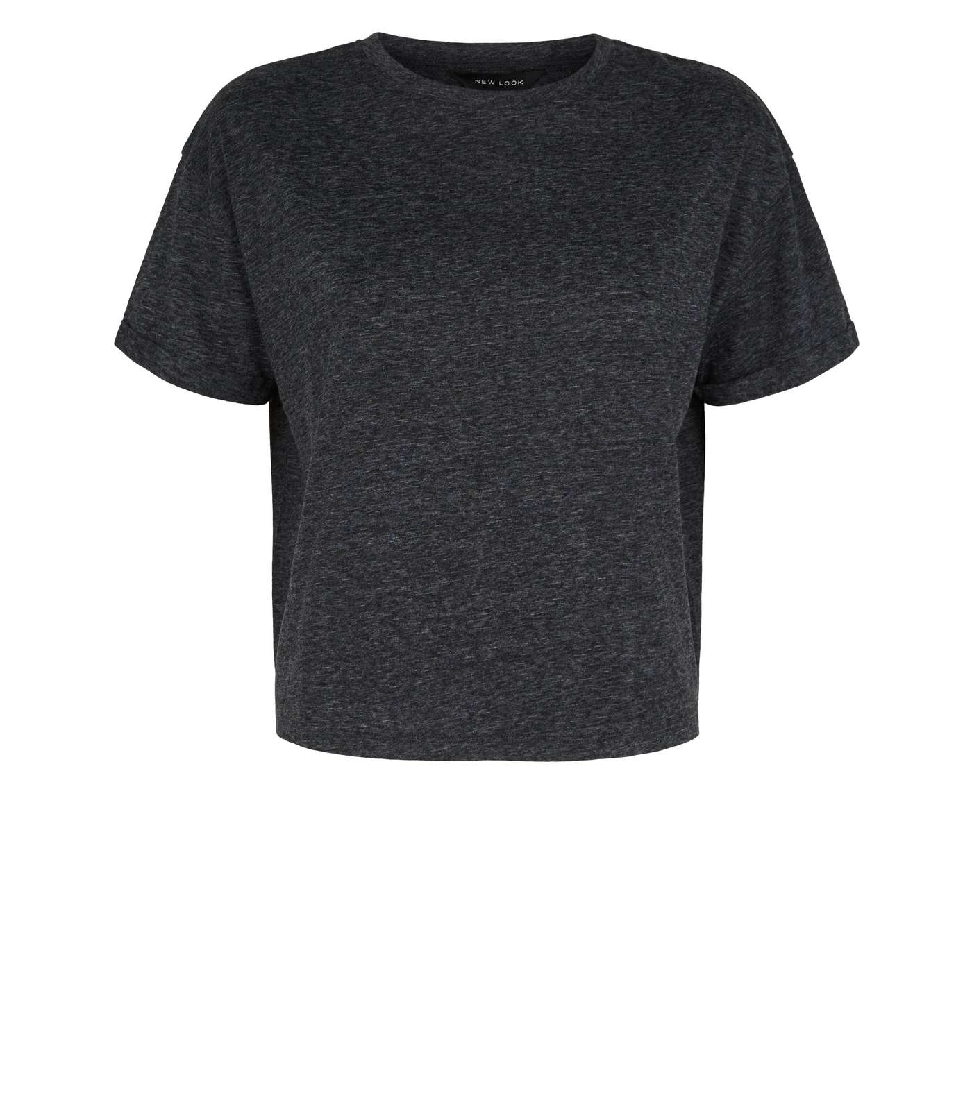 Dark Grey Boxy T-Shirt Image 4