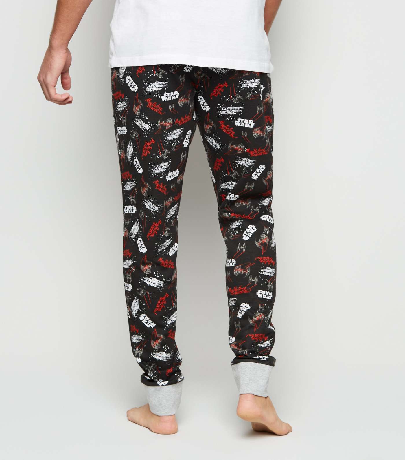 Black Star Wars Pyjama Joggers Image 3