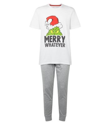 Merry whatever 2025 grinch pajamas