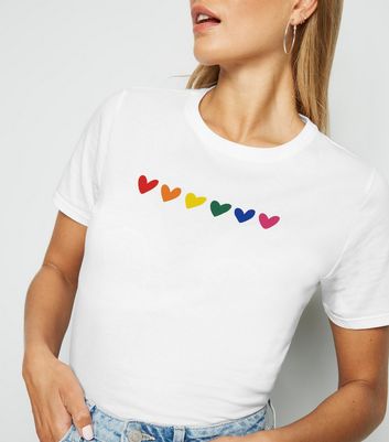 new look rainbow t shirt