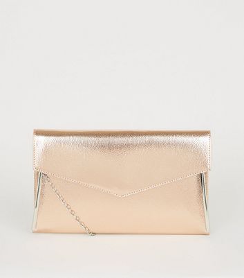 rose gold handbag new look