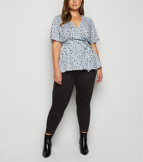 Curves - Jean skinny noir à taille ajustée