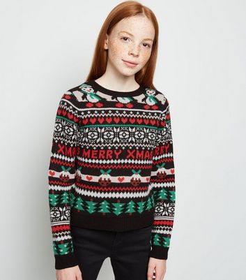 christmas girls jumpers