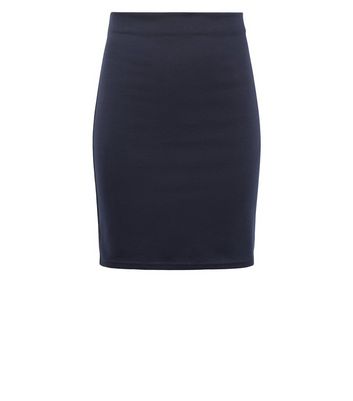 jersey tube skirt navy