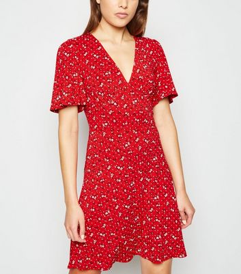 red tea dress