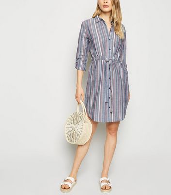 apricot shirt dress