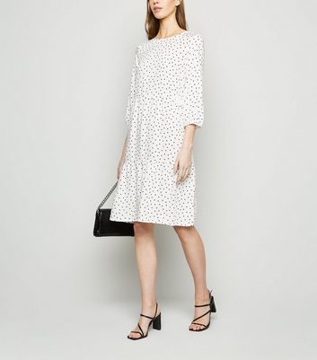 new look smock dress white