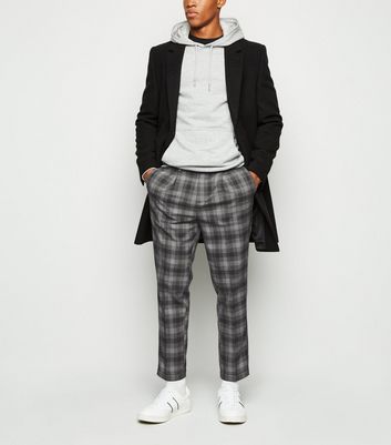 Grey Check Trousers - Buy Grey Check Trousers online in India