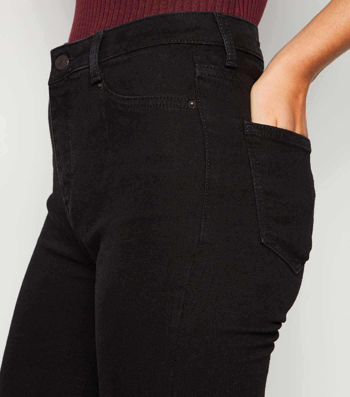 Black High Waist Hallie Super Skinny Jeans Image 5