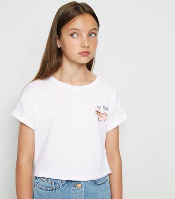 girls white t shirts