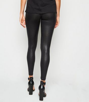 Croc print leather leggings Clearance
