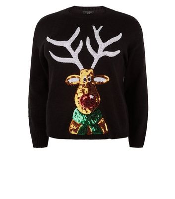 sequin christmas jumper