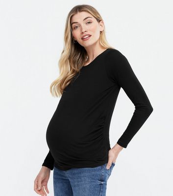 Click to view product details and reviews for Maternity Black Long Sleeve T Shirt New Look.