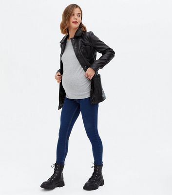 Click to view product details and reviews for Maternity Grey Long Sleeve T Shirt New Look.