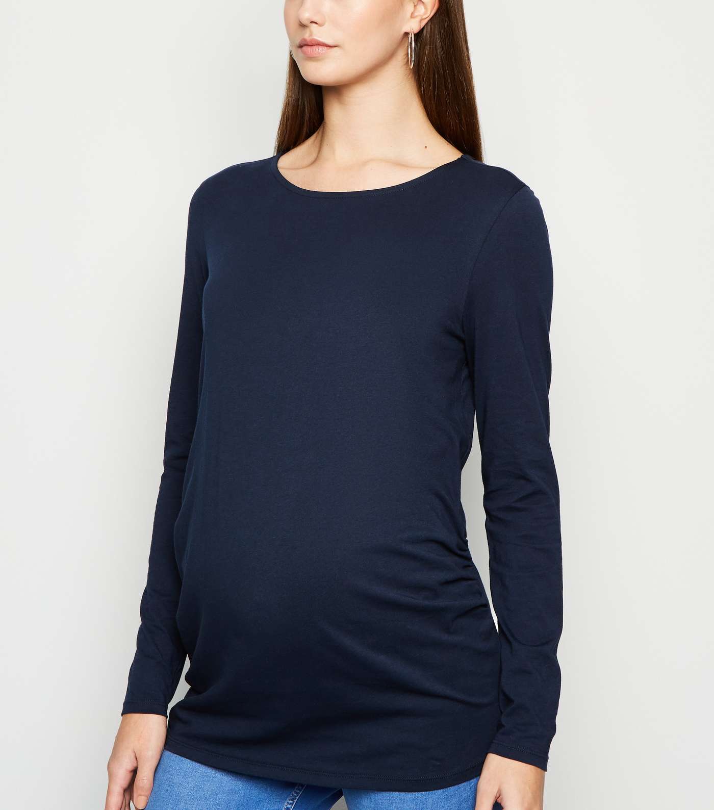 Maternity Blue Long Sleeve T-Shirt
