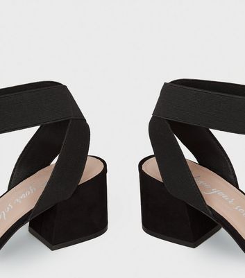 wide fit low block heels