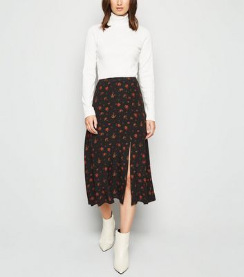 rose midi skirt
