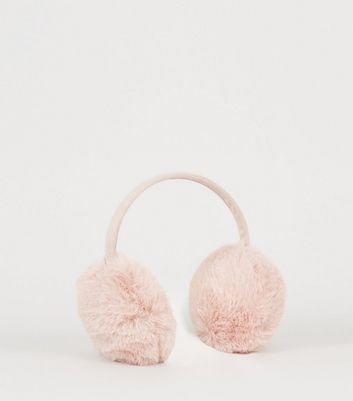 Pink Faux Fur Ear Muffs | New Look