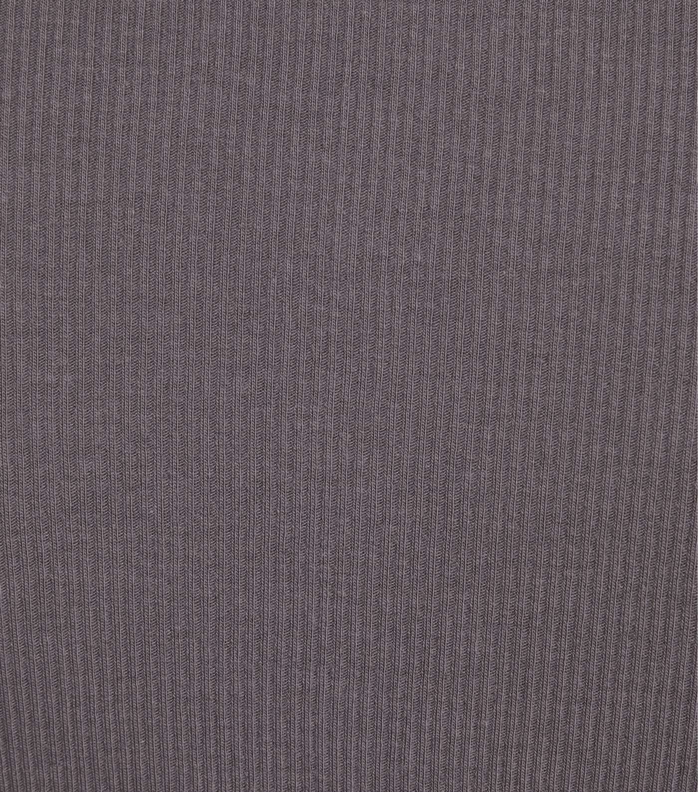 Dark Grey Long Sleeve Mini Bodycon Dress Image 5