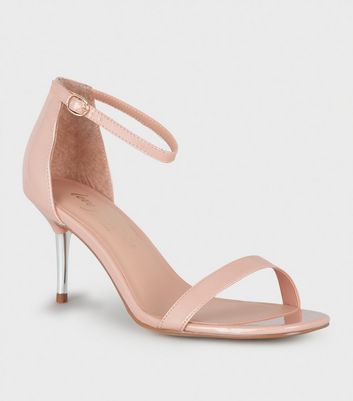 pale pink kitten heels