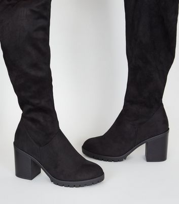 new look wide fit long boots