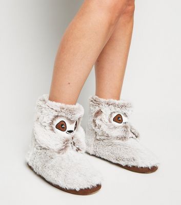 new look ladies boot slippers