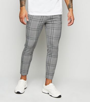 skinny checked trousers