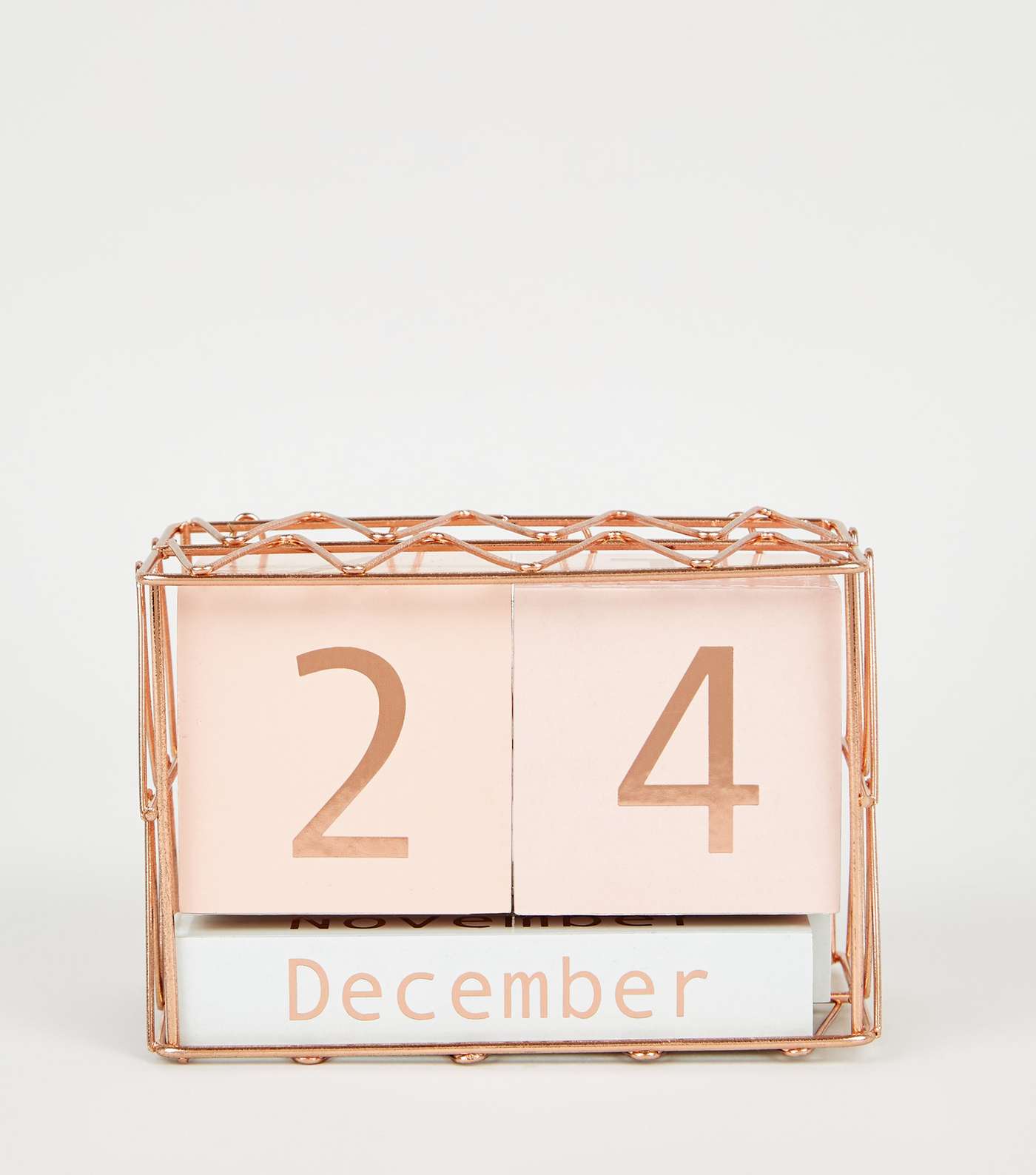 Pale Pink Calendar Blocks
