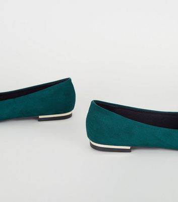 wide fit teal shoes