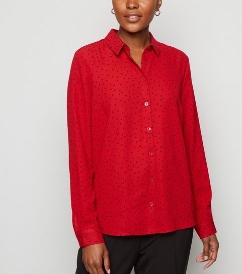 Red Spot Long Sleeve Shirt