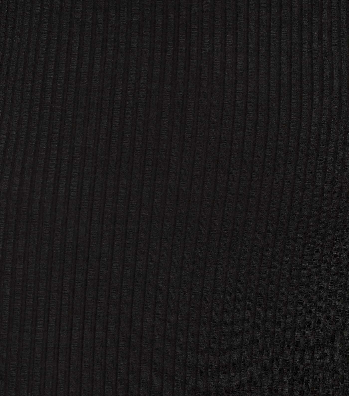 Mela Black Ribbed Long Sleeve Bodycon Dress Image 6