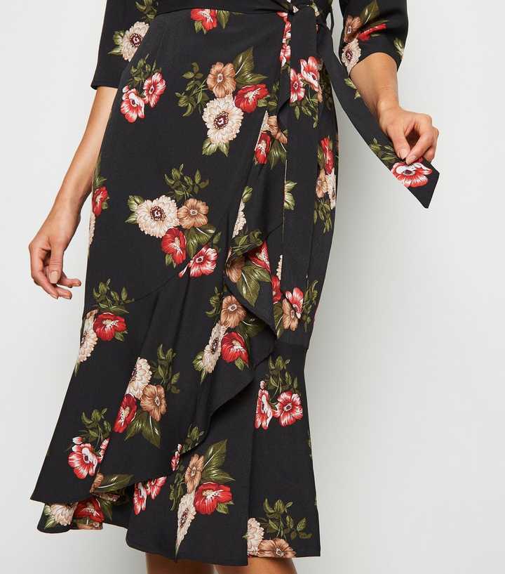 Petite Wrap Midi Dress