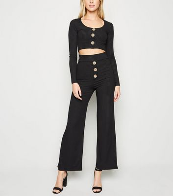 new look ribbed trousers