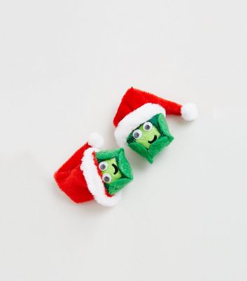 christmas sprout earrings