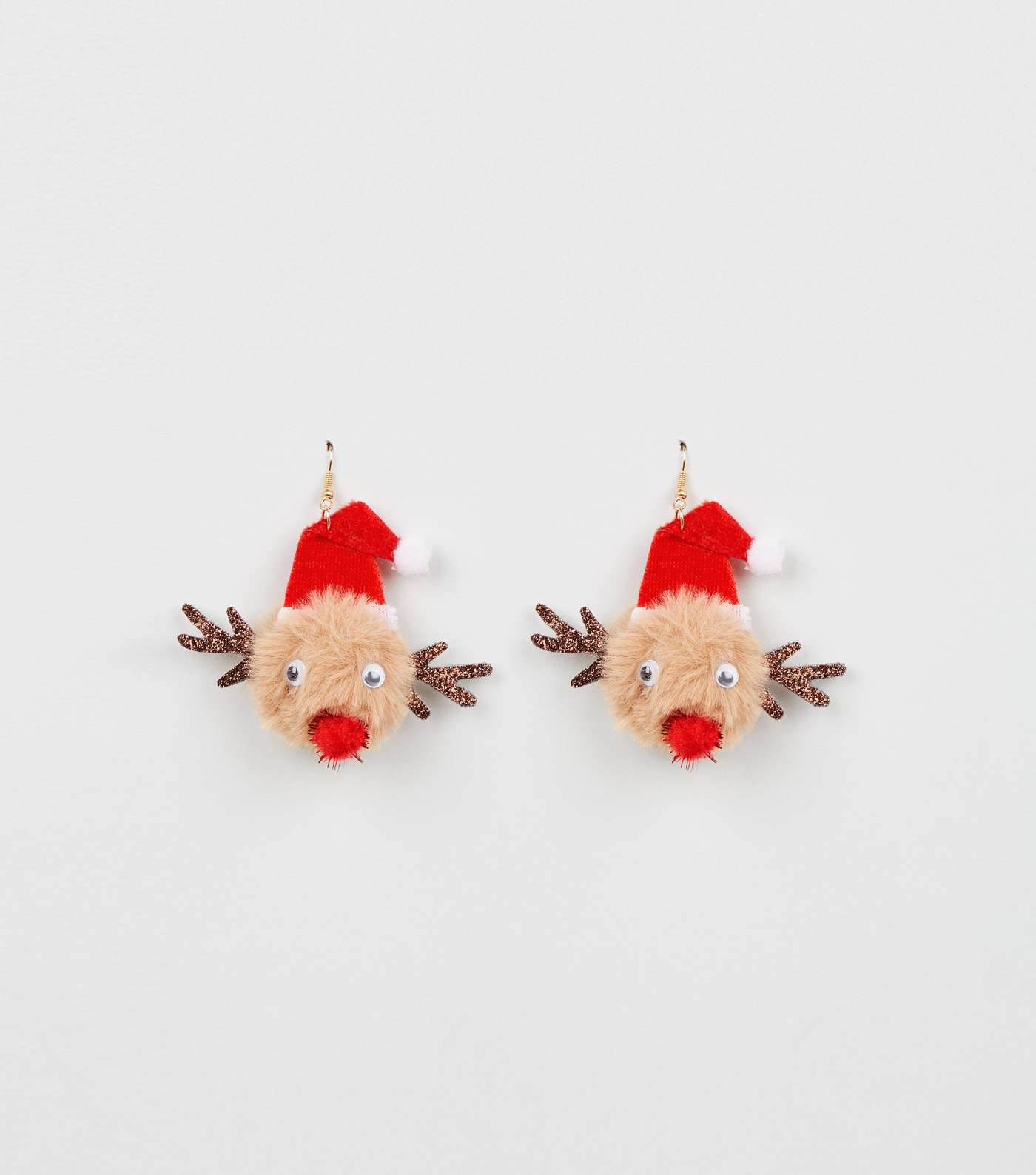 Rust Christmas Rudolph Reindeer Earrings