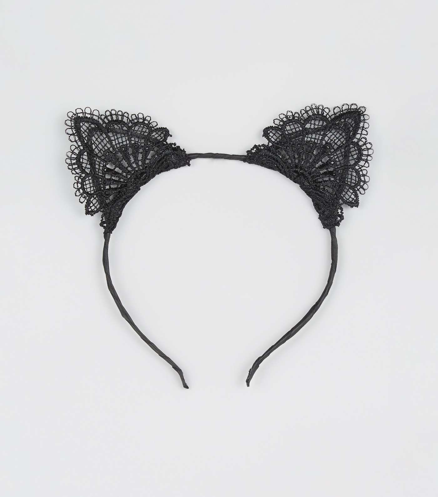Black Lace Cat Ear Headband