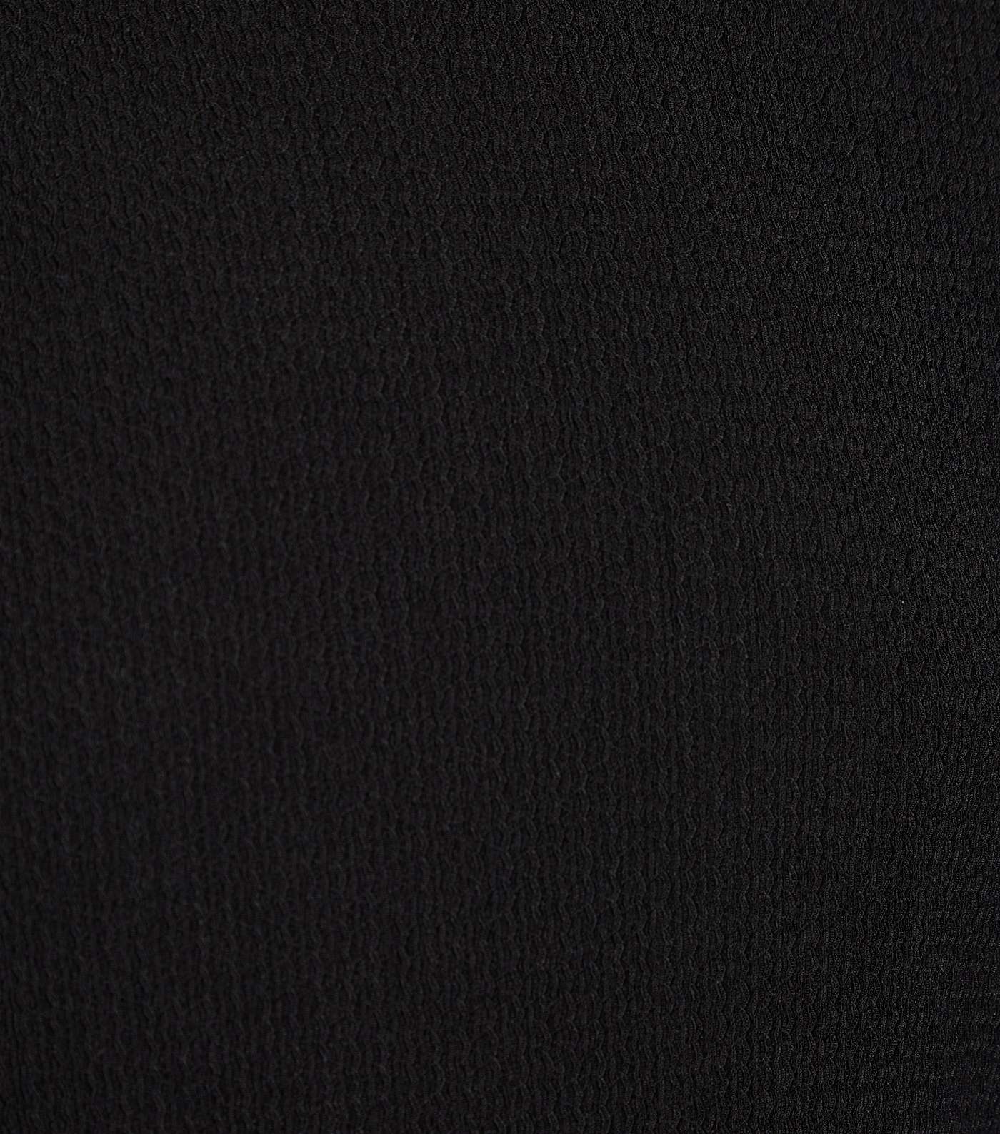 Black Long Sleeve Tiered Smock Dress Image 5