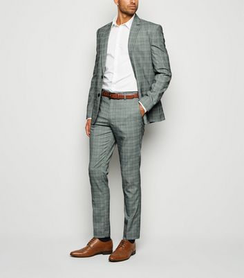 grey check suit jacket