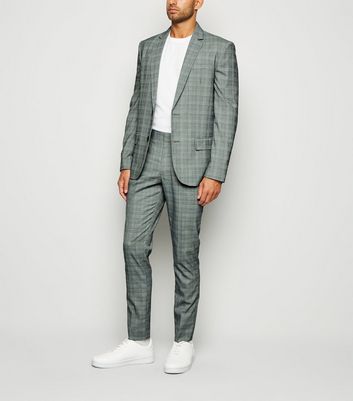 grey check suit jacket