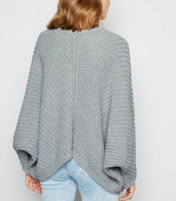 grey batwing cardigan