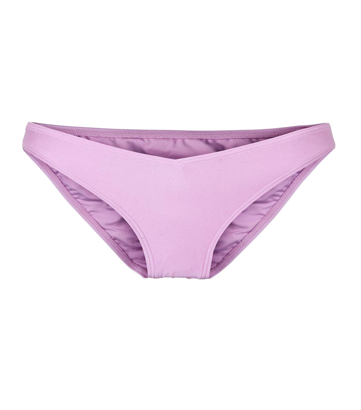 Lilac Low Rise V Front Bikini Bottoms Image 3