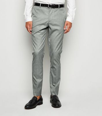 Blue Casual Pinstripe Suit Trouser -6088-14 – XPOSED